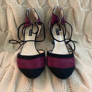 Purple and black Alex Marie Heels 6.5